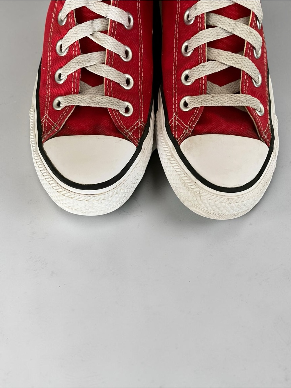 Converse Chuck Taylor All Star Red High Top Sneakers Size 8.5 - Picture 8 of 12